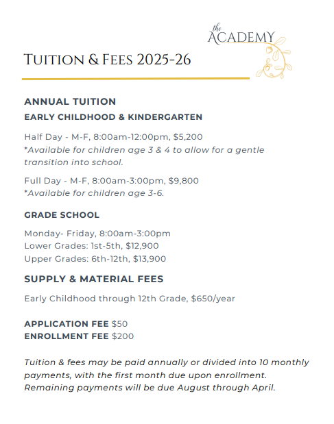 25-26 tuition